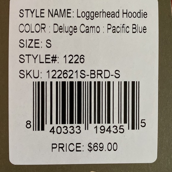 Howler Bros. Loggerhead Hoodie  Size S  100% polyester - Picture 6 of 6